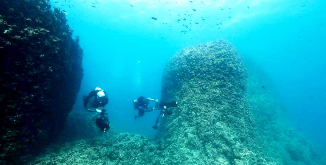 Taposiris Magna Submerged Port Columns