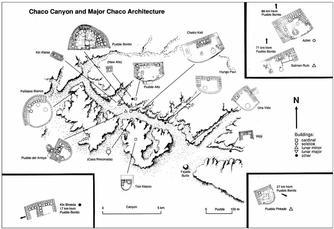 Chaco Canyon Map