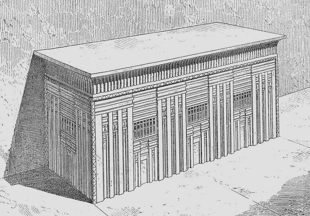 Menkaure Sarcophagi Illustration